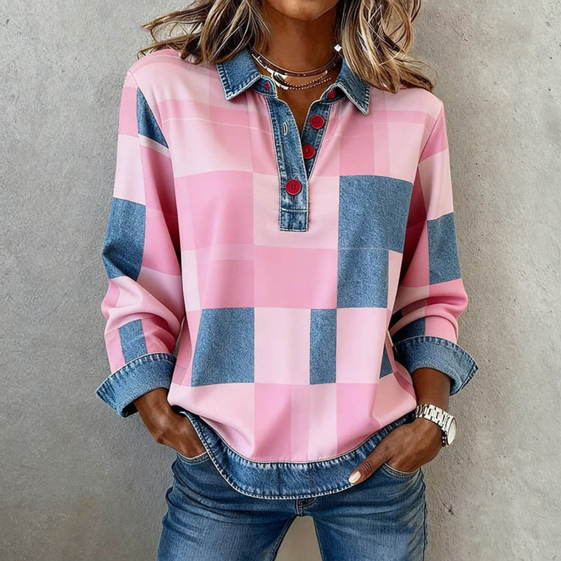 Vintage Checkered Sweatshirt