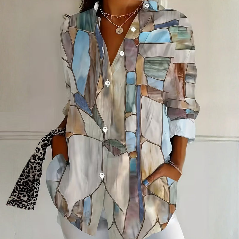 Nuvrielle Vintage Casual Blouse