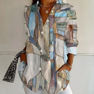 Nuvrielle Vintage Casual Blouse