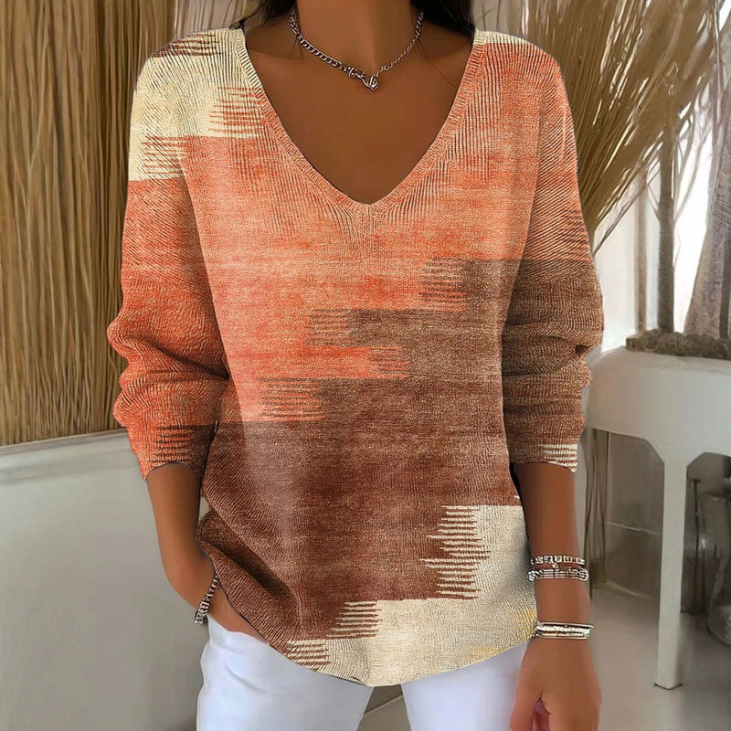 Long Sleeves Casual Vintage T-Shirt