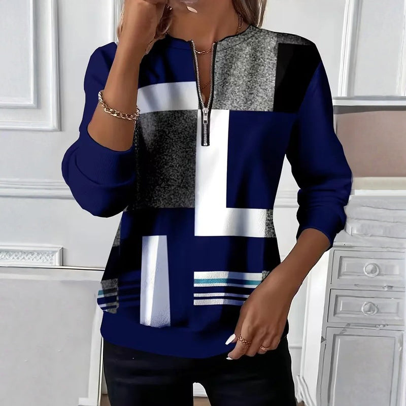 Vintage Color Block Sweatshirt