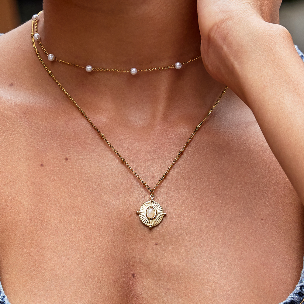 Collana Vintage Monique con Pietra