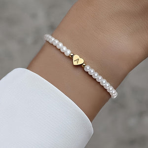 Bracciale Chic con Iniziale a Cuore (A–Z)